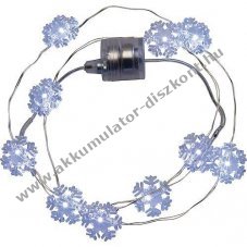Lotti Brilly h�pelyhes LED f�nyf�z�r 38066 hidegfeh�r 10LED 0,45m 2xLR44