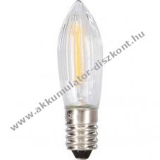EGB LED-filament topgyertya E10 8-55V 0,2W f�lbord�zott melegfeh�r tiszta