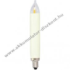 EGB Filament LED gyertya E10 8-55V/0,2W tiszta elef�ntcsont melegfeh�r