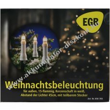 EGB k�lt�ri f�nyf�z�r 15 �g� feh�r gyertyab�r�kkal r�szben oszthat� csatlakoz� 6,3m vil�g�tott 7,8m