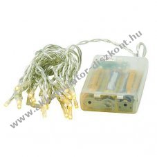 EGB LED mini f�nyf�z�r 20 LED 3xAA Mignon ceruza elemr�l timer melegfeh�r 2,85m