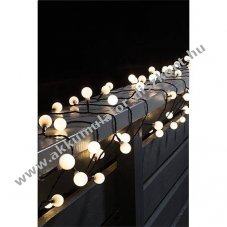 Konstsmide LED g�mb f�nyf�z�r 80LED melegfeh�r 24V t�pegys�ggel 6,32m fekete 3696-107