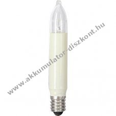 Konstsmide LED gyertya E10 8-55V 0,3W melegfeh�r 5050-120