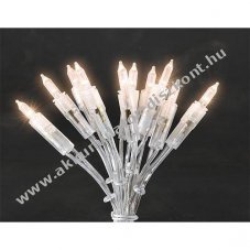 Konstsmide LED mini f�nyf�z�r 100 LED 230V 14,85m �tl�tsz� k�bel melegfeh�r 6304-103