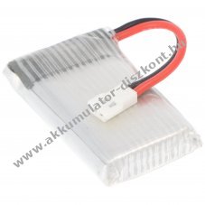 Helyettes�t� Akkumul�tor 3.7V 600mAh 40x35x7,5mm modell�p�t� 1db/csomag Li-Polymer