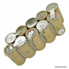 Helyettes�t� Akkumul�tor EURAS XXL 100 t�pus 130.016 porsz�v� 12V 2000-2100mAh Akkumul�torpakk forrf�l NiCd