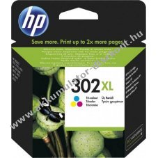Eredeti HP tintapatron NR.302XL/F6U67AE sz�nes nyomtat�