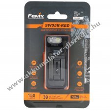 Fenix SW05R-RED LED zsebl�mpa piros f�nnyel, klipp, m�gnes, 200� �ll�that� fej, �jrat�lthet�