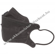 NEOLITIC TECH FFP2 v�d�maszk fekete 10db/csomag DIN EN1492001+A12009 CE0598