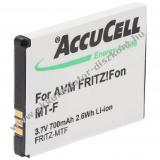 Helyettes�t� Akkumul�tor AVM FRITZFon MT-F dect telefon 3.7V 700mAh 312BAT016 312BAT006 Li-Ion