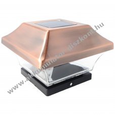 Solar LED ker�t�soszlop vil�g�t�s kupfer design
