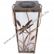 LED napelemes f�m asztali l�mpa 5 melegfeh�r LED AAA Akkumul�torval