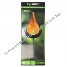 EZSolar Solar LED kertil�mpa Vintage CALLA narancss�rga LED vil�g�t�ssal