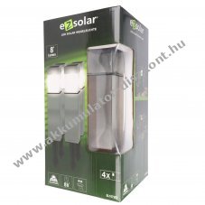 4db LED napelemes kerti vil�g�t�s rozsdamentes ac�l NiMH AA 900mAh