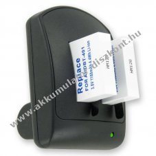 2 fi�kos akkumul�tor t�lt�  GoPro Hero 4 Akkumul�tor AHDBT-401 + 2db Akkumul�tor