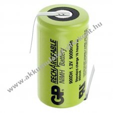 GP GP900DH-EB D (g�li�t) ipari Akkumul�tor 1,2V 9000mAh 1db/csomag forrf�llel NiMH