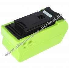 Helyettes�t� Akkumul�tor Greenworks G-MAX 40V 4000mAh kerti g�p 29472,29282 Li-Ion