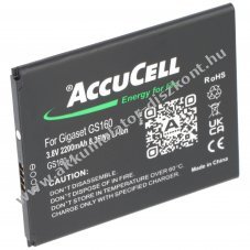 Helyettes�t� Akkumul�tor Gigaset GS160 V30145-K1310-X463 3,8V 2200mAh mobiltelefon Li-Ion