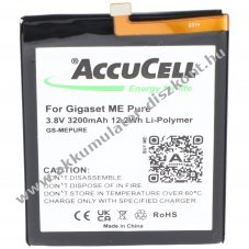 Helyettes�t� Akkumul�tor Gigaset ME Pure GS53-6 GI03 mobiltelefon 3,8V 3200mAh 12,2Wh Li-Polymer