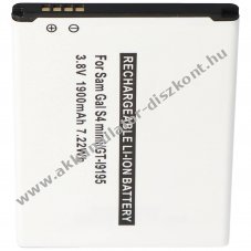 Helyettes�t� Akkumul�tor Samsung Galaxy S4 Mini B500BE 3,8V 1900mAh Li-Ion
