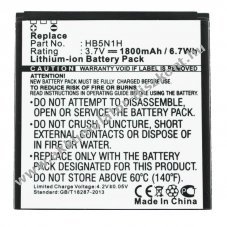 Helyettes�t� Akkumul�tor Huawei Ascend HB5N1 3,7V 1800mAh Li-ion