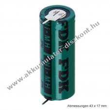 Sanyo HR-4/5AU 4/5A Akkumul�tor 1 forrf�l mindk�t oldalon ipari NiMH