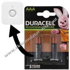 Helyettes�t� Akkumul�tor Philips HUE Motion Indoor Sensor Duracell AAA (mikro) 850mAh 2db/csomag okosotthon