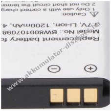 Helyettes�t� Akkumul�tor GPS �s navig�ci� i-Trek M1 BT HXE-W01 3,7V 1000mAh Li-ion