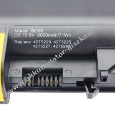 Helyettes�t� Akkumul�tor Lenovo ThinkPad R61 R500 T61 10,8V 6600mAh Li-ion