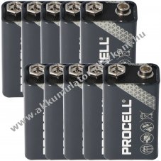 Duracell Procell MN1604 9V 10db/csomag hagyom�nyos elem