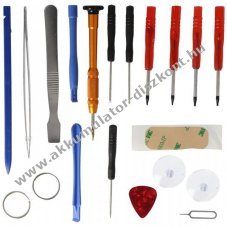 17 r�szes szersz�mk�szlet iPhone 4, 4S, 5, 5C, 5S Akkumul�tor cser�