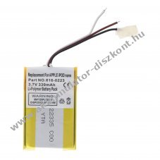 Helyettes�t� Akkumul�tor Apple iPOD nano 3,7V 330mAh Li-Polymer