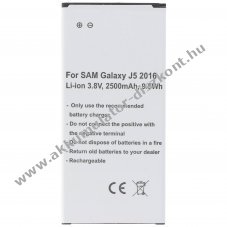Helyettes�t� Akkumul�tor Samsung Galaxy J5 2016 3,8V 2500mAh Li-ion
