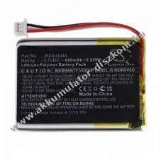 Helyettes�t� Akkumul�tor Viper 3706V Clifford 7541X 3,7V 600mAh k�bel �s csatlakoz� okosotthon