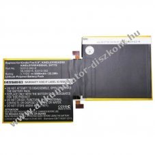 Helyettes�t� Akkumul�tor Amazon Kindle Fire 8.9 3,7V 6000mAh NiMH