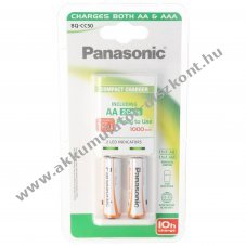 Panasonic t�lt� BQ-CC50 �s 2db AA 1000mAh NiMH Akkumul�tormul�tor
