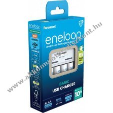Eneloop univerz�lis USB t�lt� 4x AA Mignon ceruza Akkumul�tor 2000mAh NiMH