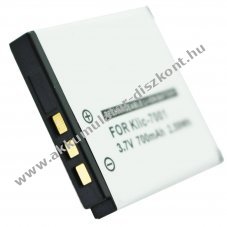 Helyettes�t� Akkumul�tor Kodak Klic-7001 3,7V 700mAh Li-Ion