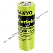 Panasonic KR-7000F KR7000 KR-7000 Cadnica F ipari 1,2V 7000mAh NiCd