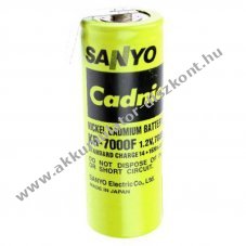 Panasonic KR-7000F Cadnica F 1.2V 7000mAh ipari forrf�l csak plusz p�lus NiCd