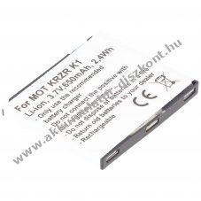 Helyettes�t� Akkumul�tor Motorola KRZR K1 BC50 CFNN1043 3,7V 650-700mAh mobiltelefon Li-Ion