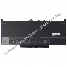 Helyettes�t� Akkumul�tor Dell Latitude 12 E7270 7,6V 7200mAh Li-ion