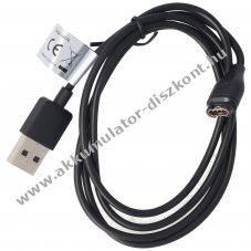USB adat- �s t�lt�k�bel Garmin Fenix/Forerunner/Approach/Venu/Instinct kompatibilis 50cm fekete