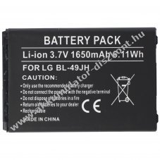 Helyettes�t� Akkumul�tor LG BL-49JH 3,7V 1650mAh Li-Ion