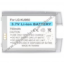 Helyettes�t� Akkumul�tor LG KU950 3,7V 750mAh Li-ion