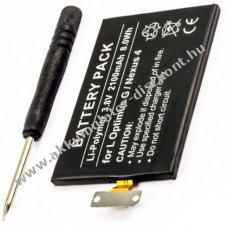 Helyettes�t� Akkumul�tor LG Nexus 4 3,7V 2100mAh Li-Ion