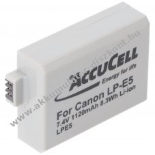 Helyettes�t� Akkumul�tor Canon LP-E5 7,4V 800-1000mAh Li-Ion