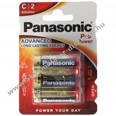 Panasonic Pro Power C (b�bi m�ret) LR14 2db/csomag hagyom�nyos elem alk�li
