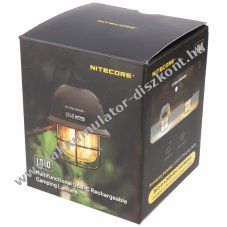Nitecore LR40 kempingl�mpa oliv 4000mAh Akkumul�tor powerbank funkci�val Li-Ion