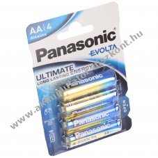Panasonic EVOLTA AA Mignon ceruza hagyom�nyos elem 4db/csomag alk�li